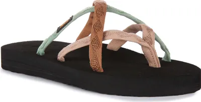 Produktbild von Teva Olowahu Frauen Riemchen Vegan Flip Flop Sandale Braun Schwarz – undefined / Braun schwarz