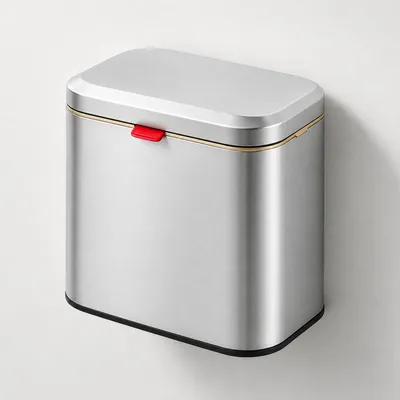 Image de Solidchoice - Poubelle suspendue pour cuisine avec couvercle