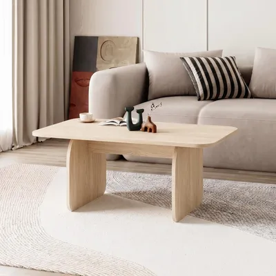 Produktbild von Skye Decor, Hochwertiger Nesting Tisch (3 Teile) Pusula Eiche, 100 cm | 100% Melamin
