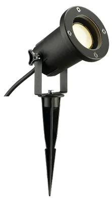 Produktbild von SLV NAUTILUS SPIKE XL, rund, schwarz, GU10, max. 11W, inkl. 1,5m Kab