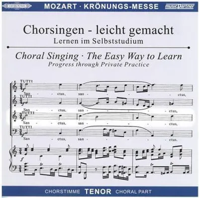 Produktbild von Krönungsmesse KV 317, Chorstimme Tenor, 1 Audio-CD