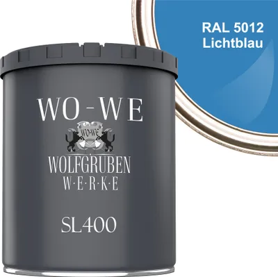 Produktbild von Schwimmbadfarbe Poolfarbe Schwimmbeckenfarbe SL400 Lichtblau RAL5012 - 750ml