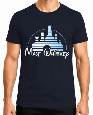 Produktbild von Malt Whiskey Schloss Flaschen Trinken Lustig Geschenk Scotch Bar Herren T-Shirt, Navy, M