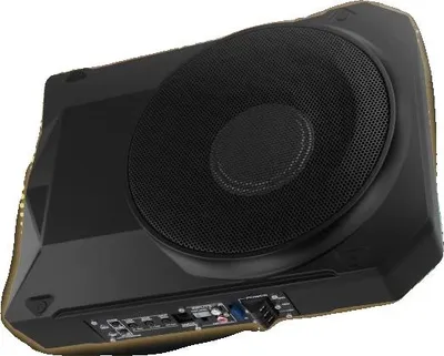 Obrázok produktu pre Subwoofer pod sedadlom, menovitý výkon 1000 W, kompaktný dizajn, napätie 12 V, impedancia 2,8 Ω, frekvenčný rozsah 20 Hz – 200 Hz