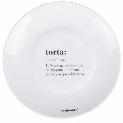 Tortenplatten, rund, 20,5 cm, Opalglas, 6 Stück