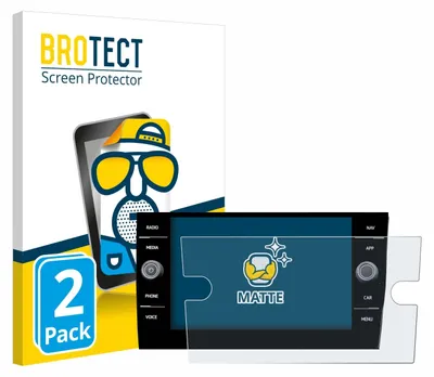 Produktbild von 2x BROTECT Schutzfolie für Volkswagen Taigo Discover Media 8” 2023 Displayschutz Displayschutzfolie Folie Matt Entspiegelungsfolie