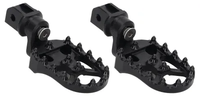 Image de Repose-pieds arrière pour moto en aluminium CNC avec crampons en acier inoxydable pour F900R et F900XR (2020-2022) - Noir