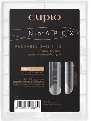 Produktbild von Cupio wiederverwendbare Tips – No Apex 120 Stk