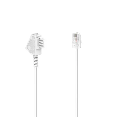 Produktbild von DSL-Box-Kabel, TAE-F-Stecker - Modular-Stecker 8p2c, 10 m, Weiß (00201