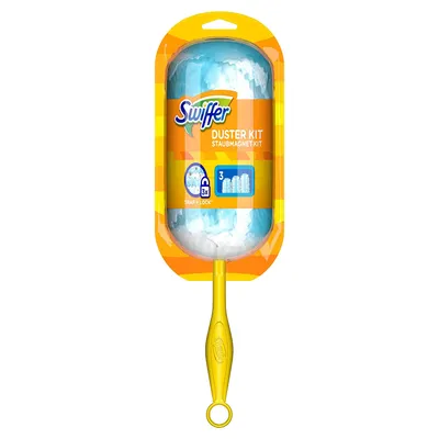 Produktbild von Swiffer Duster Staubmagnet Kit Handgriff + 3 Staubfangtücher