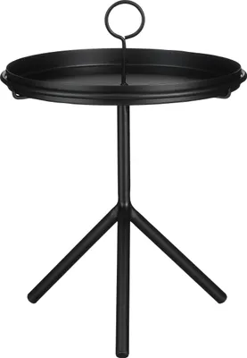Produktbild von Mica Decorations Aston Tabletttisch - H40 x Ø31 cm - Metall - Schwarz