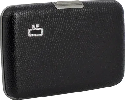 Produktbild von Ögon Stockholm Card Holder Kartenetui RFID-safe Snake Simili Leder Schwarz