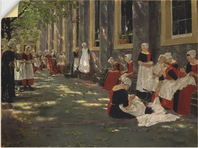 Produktbild von ARTland Wandbild, selbstklebend Der Hof des Waisenhauses in Amsterdam Größe: 40x30 cm