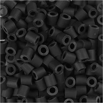 Produktbild von NABBI BioBeads, Größe 5x5 mm, Lochgröße 2.5 mm, medium, Schwarz, 3000 Stk/ 1 Pck [HOB-906772]