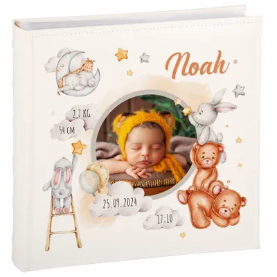 Produktbild von Personalisiertes großes Kinderalbum - für 500 Fotos 10x15, Ihr Druck auf dem Einband - Vorlagen für Kinder