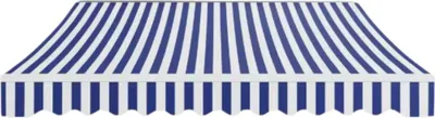 Image de MVPower Toiture solaire de terrasse àmanuelle - Avec cadre de montage - Store banne - Protection UV50+ - Balcon & Jardin - Tissu polyester - Bleu - 300x250cm