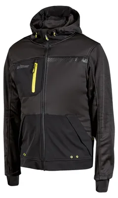 Produktbild von Schwarze Kapuzenjacke mit Reißverschluss für Herren