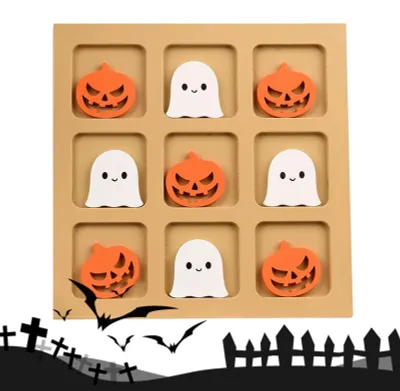 Obrázok produktu pre Vzdelávacia drevená hra pre deti s motívom Halloweenu