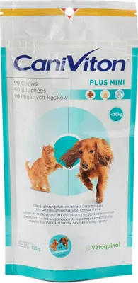 Productafbeelding van CANIVITON PLUS MINI Kauwtabletten, dieetvoeder, voor honden en katten, 90 stuks, KTA