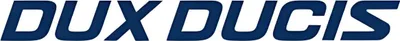 The image shows the brand name "DUX DUCIS" in large, bold, blue letters against a white background.
