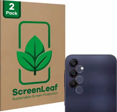 Produktbild von 2x ScreenLeaf Schutzfolie für Samsung Galaxy A25 5G (NUR Kamera) nachhaltiger Displayschutz Display Schutz Folie Klar Transparent