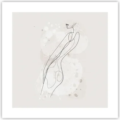 Produktbild von Poster - Poster ohne Rahmen - Minimalismus Körper Frauen - 40x40 cm - Wand Bild - Wanddeko - Wandbilder - Kunstposter - Wandposter - Bilder - Kunstdruck - Wanddekoration - Wandbild - P2XAC40x40-4831