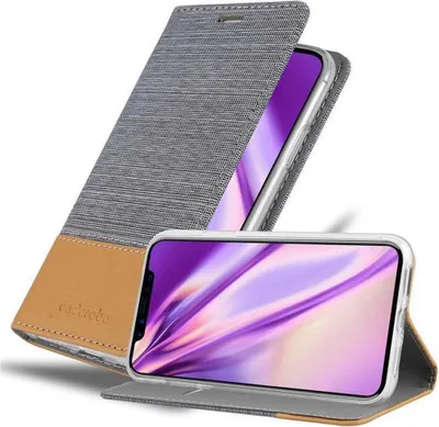 Obrázok produktu pre Cadorabo puzdro pre Apple iPhone XS MAX ochranné puzdro v sivej farbe puzdro na mobilný telefón obal kniha
