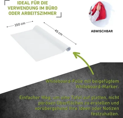 Produktbild von Whiteboard Folie - 45x150cm