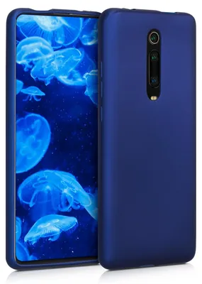 Produktbild von kwmobile Handyhülle für Xiaomi Mi 9T (Pro) / Redmi K20 (Pro) Hülle - Silikon Case metallisch schimmernd - Schutzhülle Cover - Metallic Blau