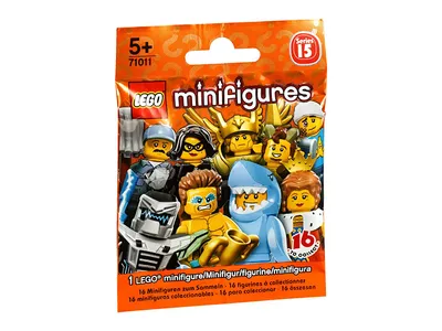 A sealed bag of LEGO Minifigures Series 15.
