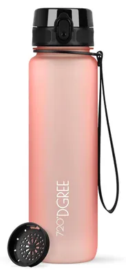 Produktbild von 720°DGREE Trinkflasche uberBottle softTouch mit Sieb flamingo pink 0,5l