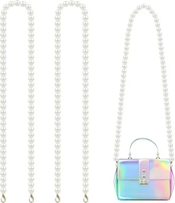 Produktbild von Schulterriemen mit Imitationsperlen 110cm Damen