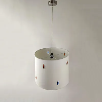 Produktbild von Decken-Pendelleuchte ILARIA creme-weiß 25cm