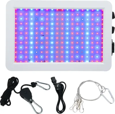 Zdjęcie produktu dla 216 diod LED do oświetlenia roślin domowych. Pełne spektrum światła do wzrostu i kwitnienia roślin. Wodoodporne lampy do uprawy roślin wiszące dla sadzonek i kwiatów.