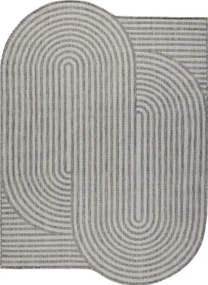Image de Tapis en sisal ORGANIC 2131 Géométrique écru / gris – naturel, forme irrégulière moderne beige 120x170 cm
