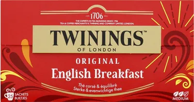 Produktbild von Twinings - English Breakfast Tee - 25 Teebeutel
