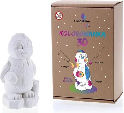 Zdjęcie produktu dla Figurka do pomalowania - Funny Penguin