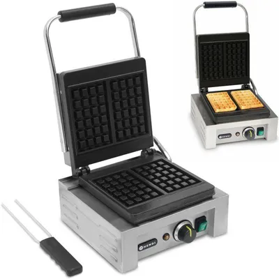 Produktbild von Waffeleisen – Waffelhersteller – Waffelgerät – 2 rechteckige Waffeln – 1500W Leistung & Antihaftbeschichtung