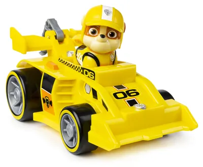 Immagine prodotto di Spin Master 28192 - Paw Patrol Rubbles Race & Go Deluxe Veicolo Base con Figura