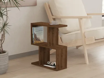 Produktbild von Skye Decor, Zet - Walnut, Beistelltische, Nussbaum, 45 x 51,4 x 17 cm
