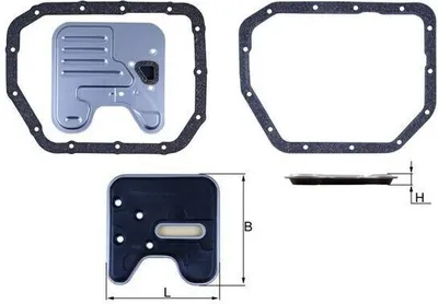 Produktbild von MAHLE HX 246D Hydraulikfiltersatz AT Automatikgetriebe für HYUNDAI GETZ (TB)