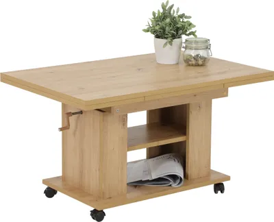 Produktbild von Couchtisch "JAKOB" in Artisan Eiche. Abmessungen (BxHxT) 142x61x60 cm