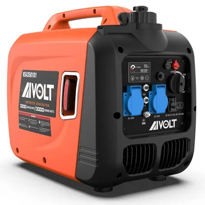Image de Groupe électrogène à essence 3200 W - Alimentation par onduleur - Réservoir de 3,5 L