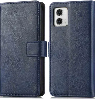 Zdjęcie produktu dla imoshion Luxe Bookcase dla Motorola Moto G73 - ciemnoniebieski