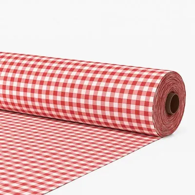 Immagine prodotto di Tessuto a quadretti Vichy in cotone Gamusi, rosso – Larghezza 280 cm, venduto al metro – 70% cotone, 30% poliestere – OEKO-TEX Standard 100 – Taglio continuo