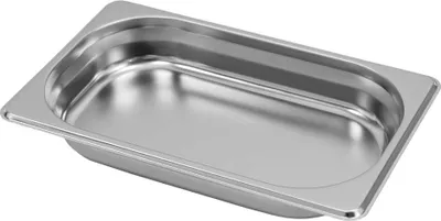 Zdjęcie produktu dla Pojemnik GN na posiłki, gastronomiczny 1/4 Mega-M ze stali nierdzewnej, 265x162x40 mm