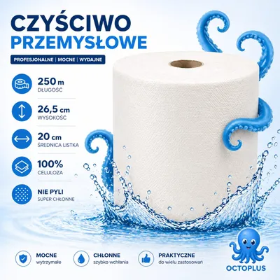 Zdjęcie produktu dla Ręcznik papierowy 1 szt. roli warstwy celuloza duża rolka 250m 1250 listków 1rolka
