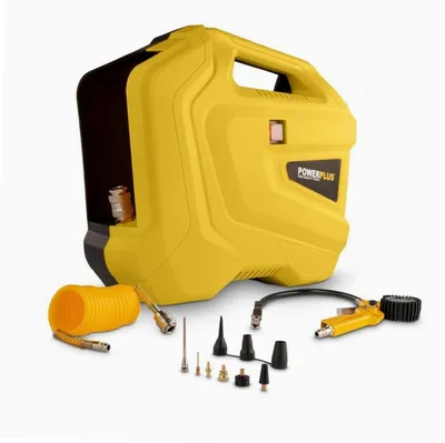 Produktbild von Powerplus 1100w Luftkompressor 11 Stücke Gelb One Size / EU Plug Gelb One Size