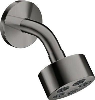 Produktbild von hansgrohe Kopfbrause Axor One 75 1j EcoSm. mit Brausearm, polished black chrome