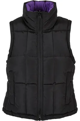 Obrázok produktu pre Urban Classics – krátka vesta pre ženy TN824 (XS) (čierna/fialová)